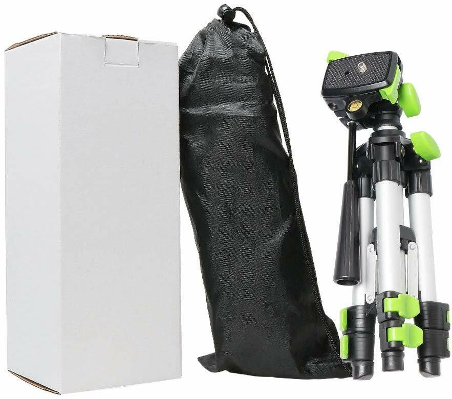 Huepar Lightweight Adjustable Tripod Portable for Self Leveling Cross Line Laser