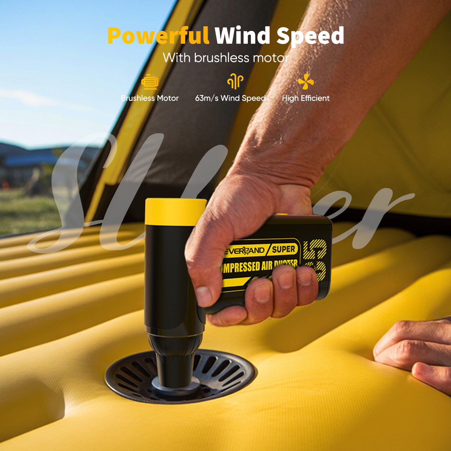 Electric Compressed Air Duster 300000RPM Super Power Cordless Dust Air Blower US