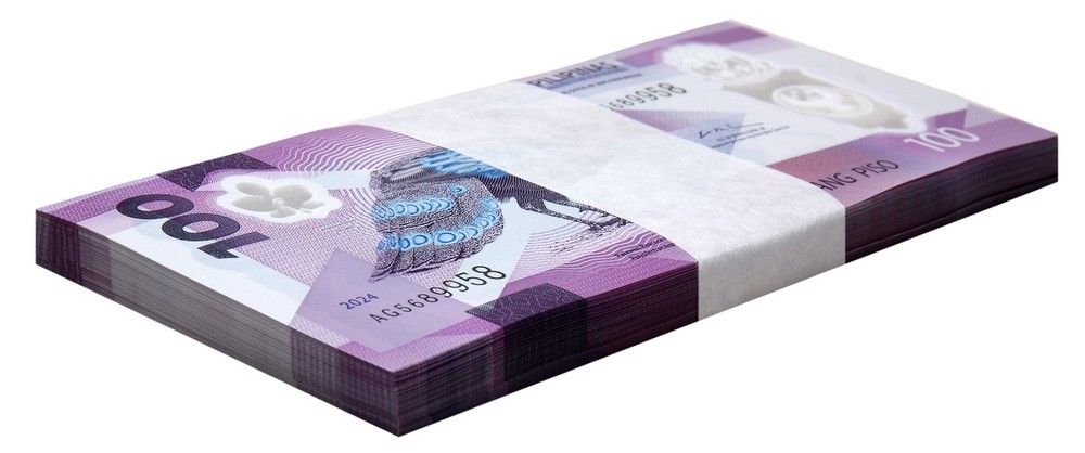 Philippines 100 Piso, 2024, P-238, UNC, Polymer X 100 PCS Bundle Pack