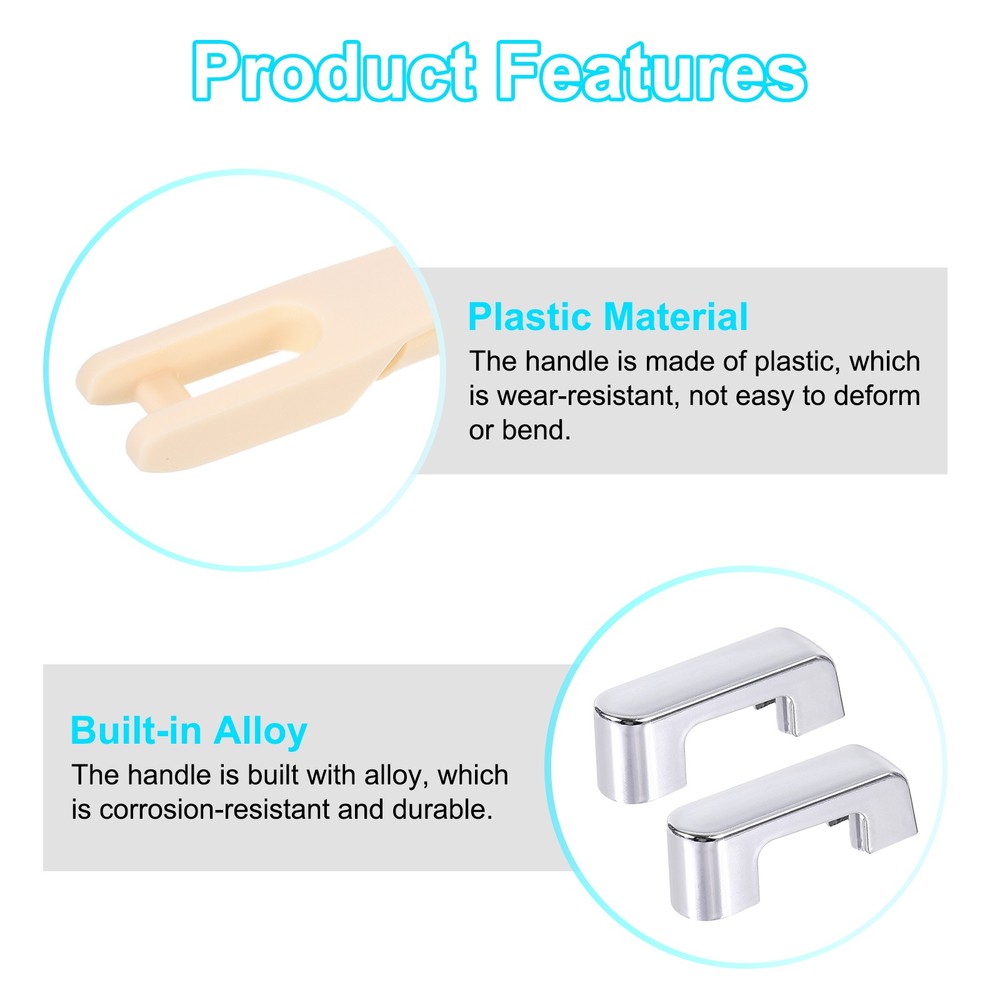 Luggage Handle, 8.86" x 0.98" Pull Handle Grip Replacement for Suitcase, White