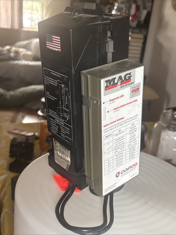 FULLY WORKING! Coinco BA30B Bill Acceptor Validator for Vending, Arcade, 117Volt