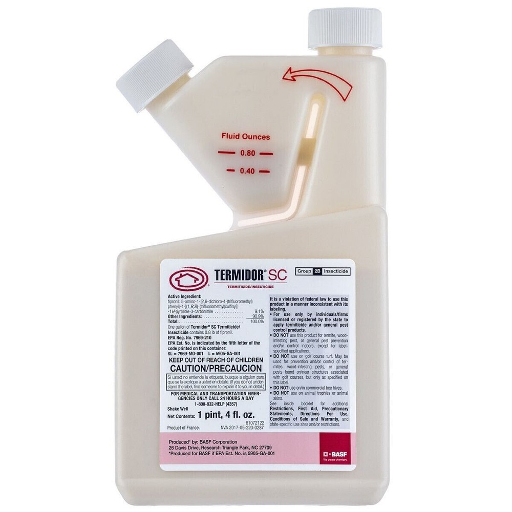 20 oz Termidor SC Termite Ant CONTROL Insectide BASF Termiticide OUTDOOR ONLY!!