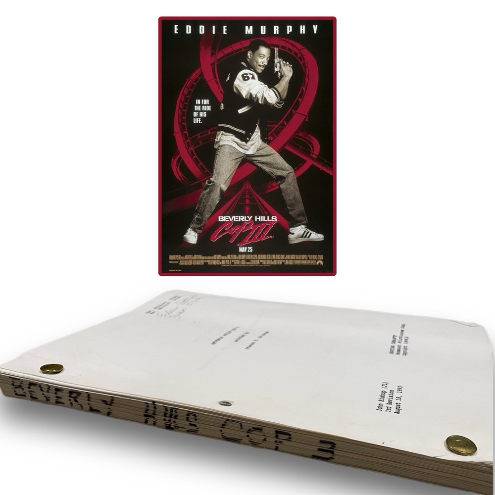 Beverly Hills Cop 3 Original Script Screenplay Eddie Murphy Movie Prop