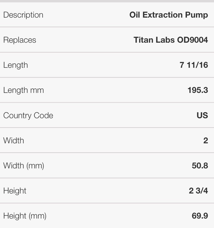 Oil Extraction Pump 95392