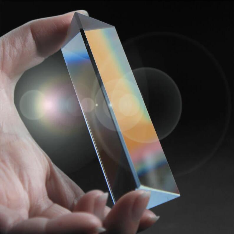 Triangular Prism Rainbow Prisma Crystal Photographic Physics Light Experiment