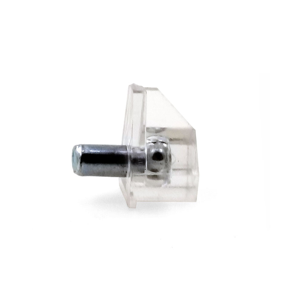 25pcs 5mm Clear Bracket Style Cabinet Shelf Support Pin Peg