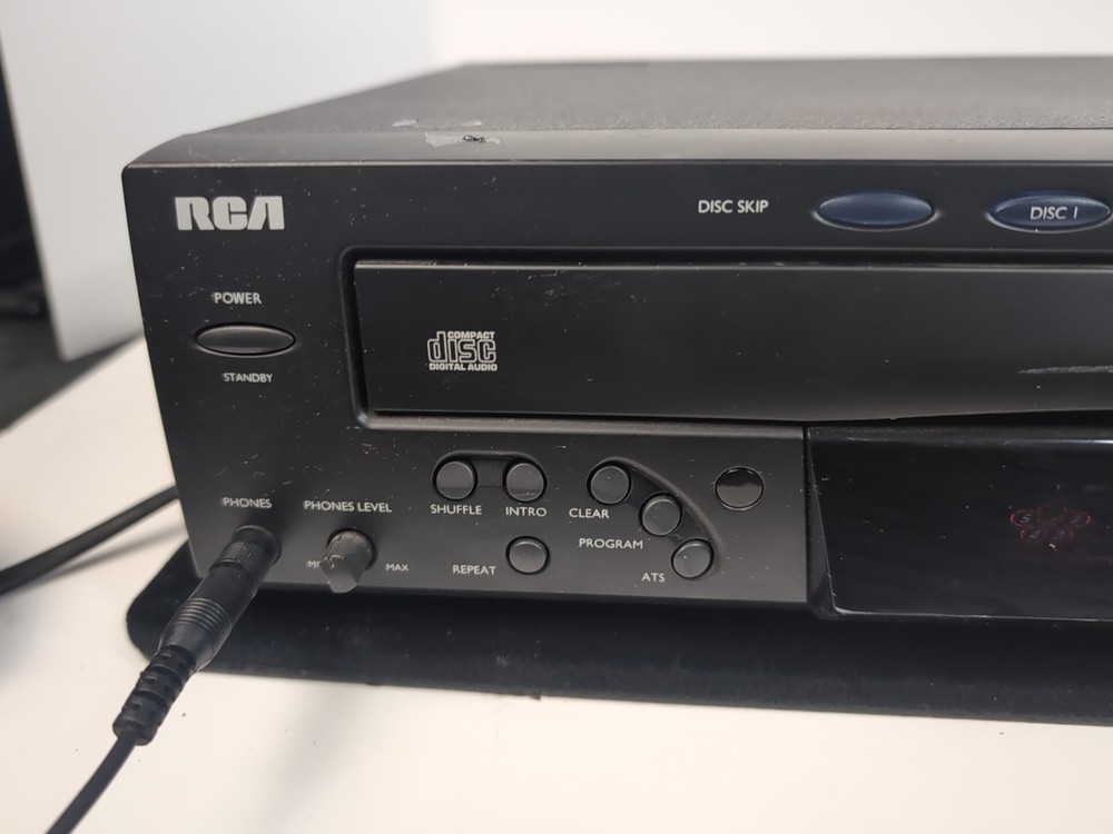 RCA RP-8070D 5 Disc CD Changer Player HiFi Stereo Carousel No Remote Tested!