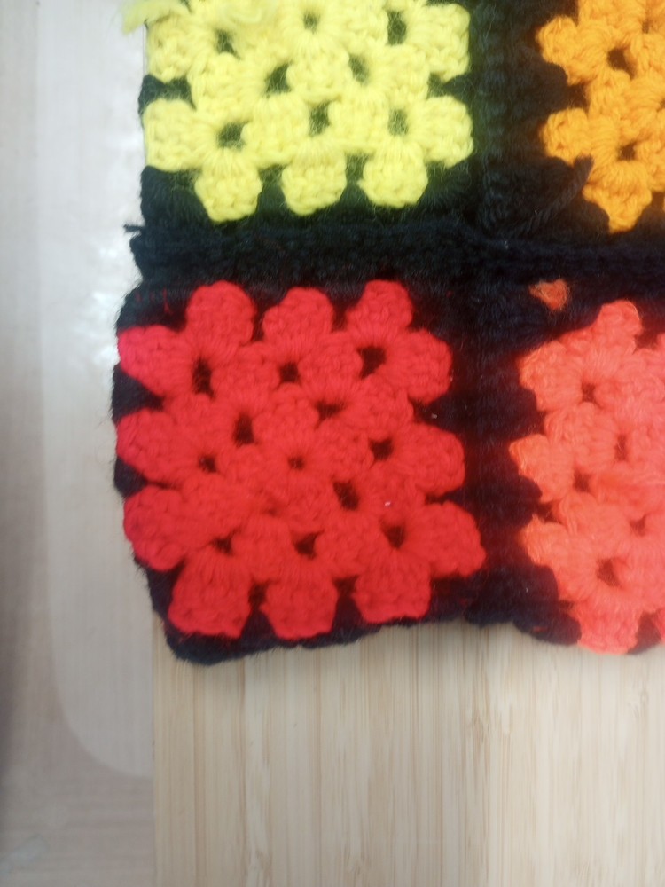 Granny Squares Partially Finished Purse Crochet Project