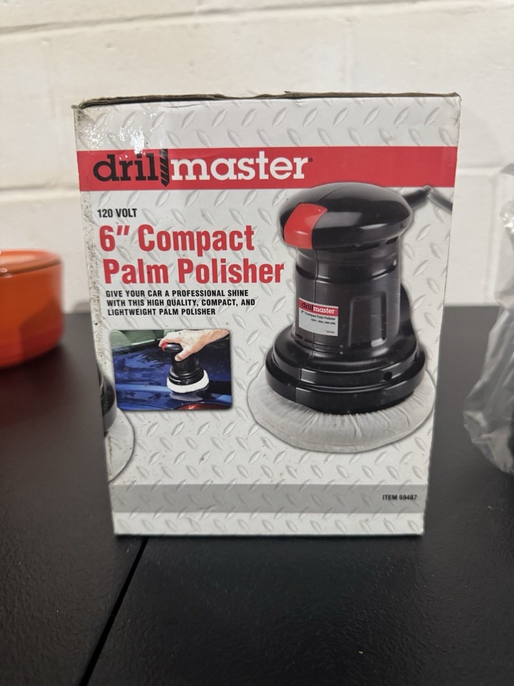 Drill Master 6” Compact Palm Polisher Brand New