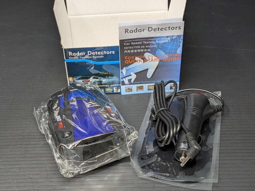 360° Full Band Radar Detector Car Speed Testing System w/ Mount Open Box