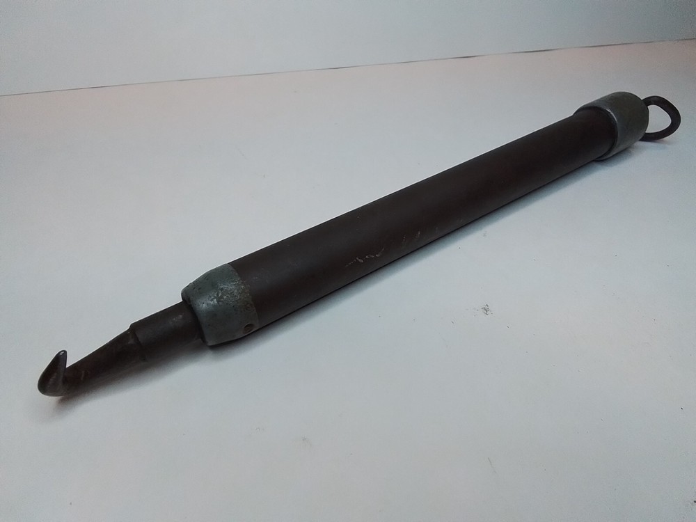 Vtg Handheld Retractable Hook Twist Tool Spring Loaded Pull & Twist Wire Rebar