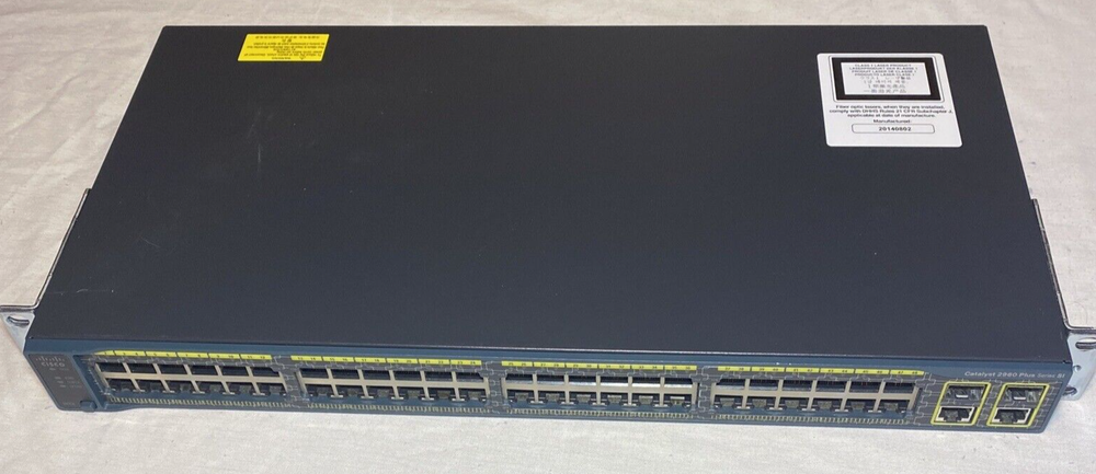 Cisco Catalyst (WSC296048TCS) 48-Ports Rack-Mountable Switch Managed