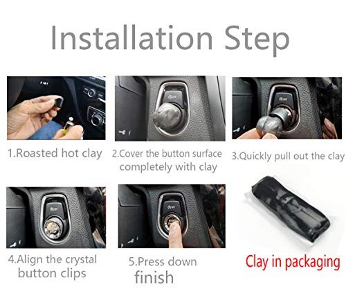 Crystal Style Engine Start Stop Switch Ignition Button fit F or G Chassis