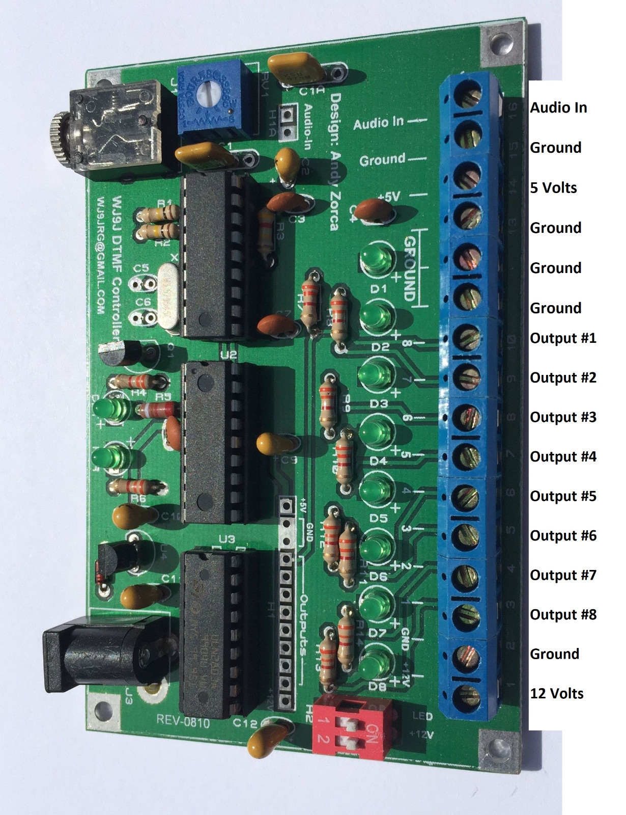 Repeater Controller  Accessory automation Controller 8 Outputs Relay driver DTMF