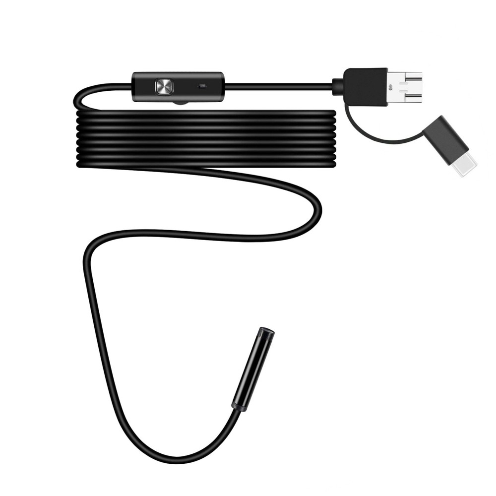 Endoscope 2M 6 LED Borescope Camera for Android USB Type-C 7mm HD Inspection
