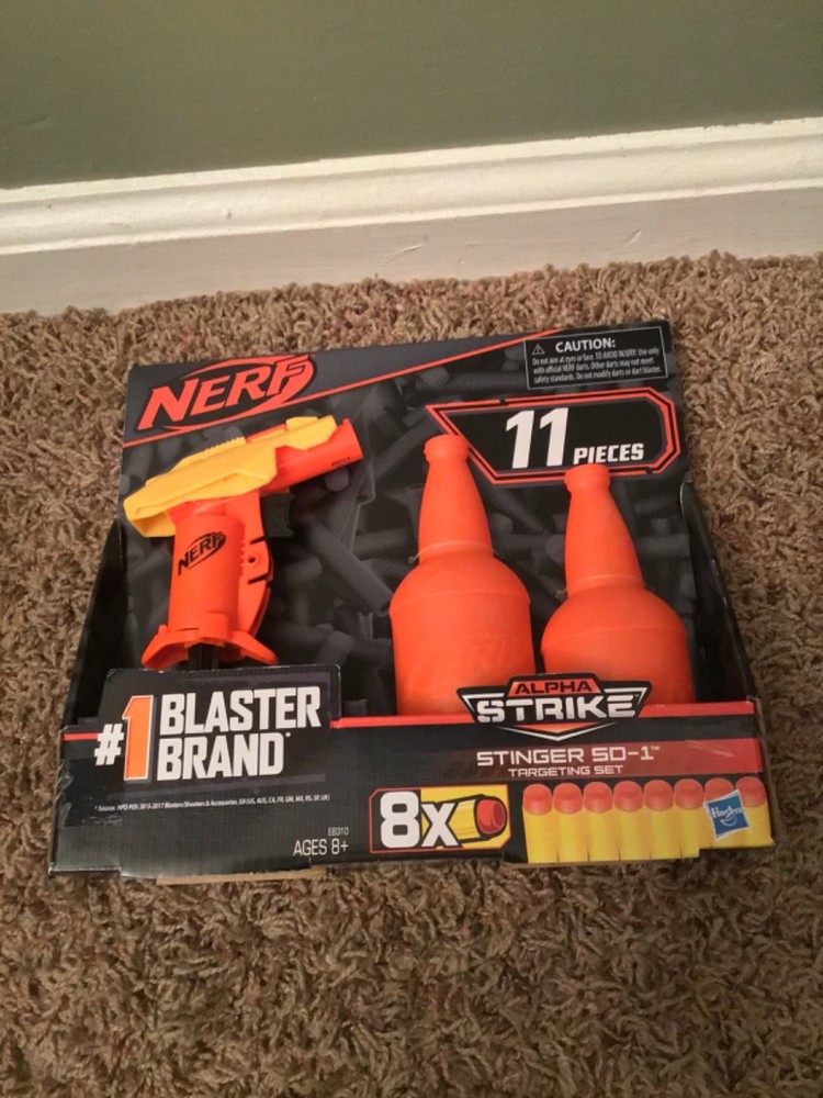 2018 Hasbro Nerf Alpha Strike Stinger SD-1 11 Piece Targeting Set
