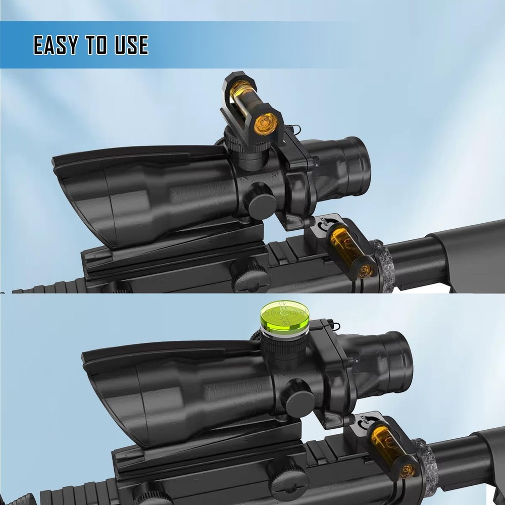 GHHJX Professional Magnetic Scope Leveling Kit Bubble Level Tool Brown