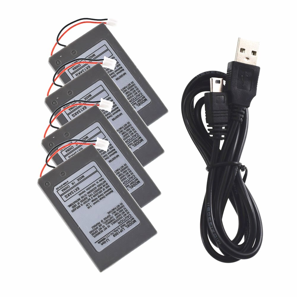 4 PACK LIP1359 Battery for PS3 Controller Sixaxis Dualshock 3 CECHZC2E CECHZC2U