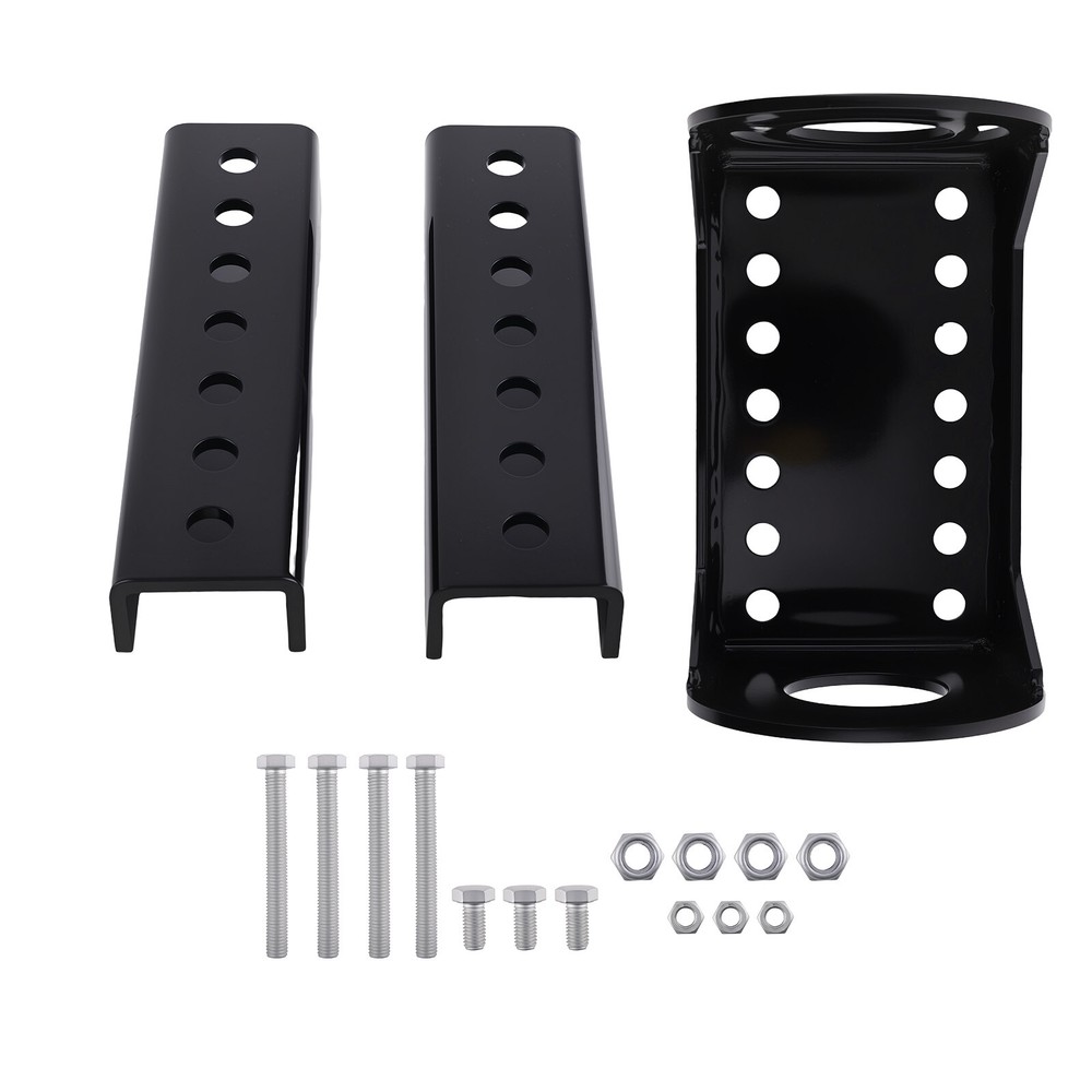 Side Mount Trailer Jack Bracket Kit Steel 3-Bolt Pattern A-Frame Design