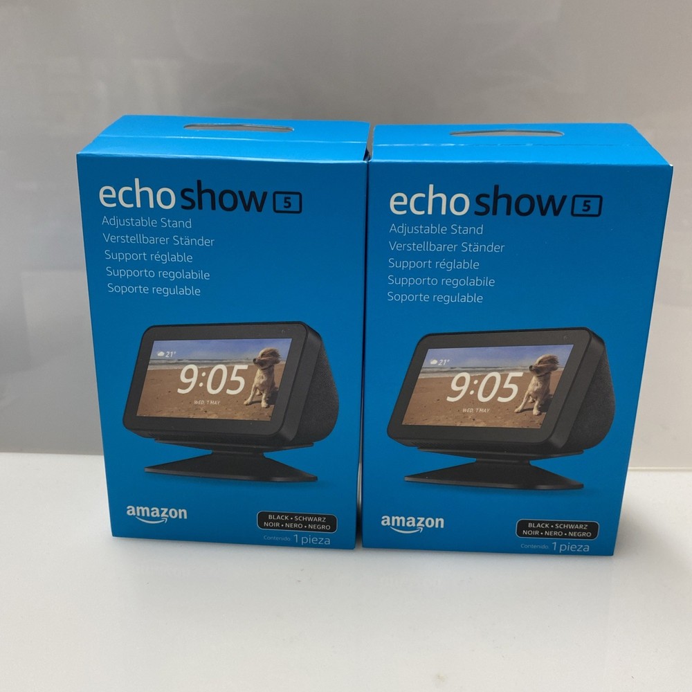 2X Echo Show 5 Adjustable Stand - Black 1 Piece Each
