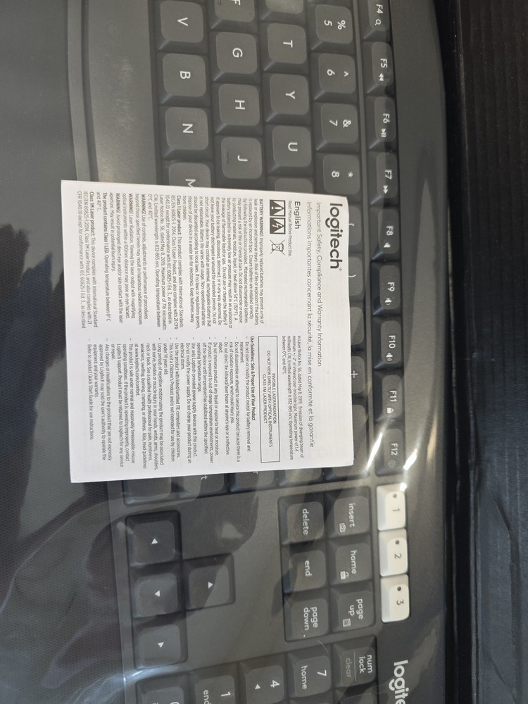 Logitech K850 Wireless Keyboard & Mouse - Black