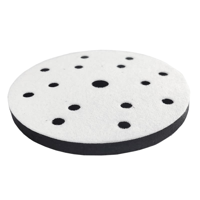 4Pcs 6" Hook & Loop Soft Sponge Sanding Disc Backing Pad Interface Pads 15-Holes