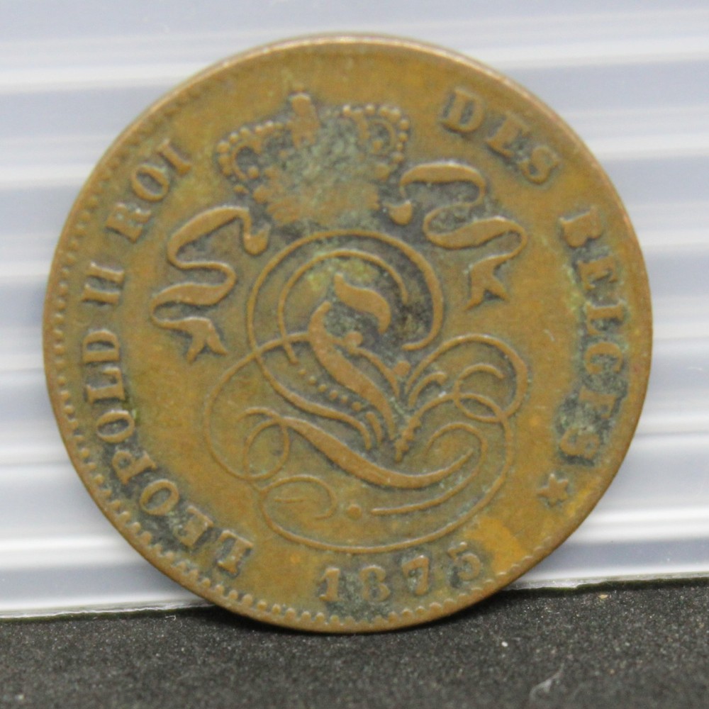 1875 Belgium 2 cents