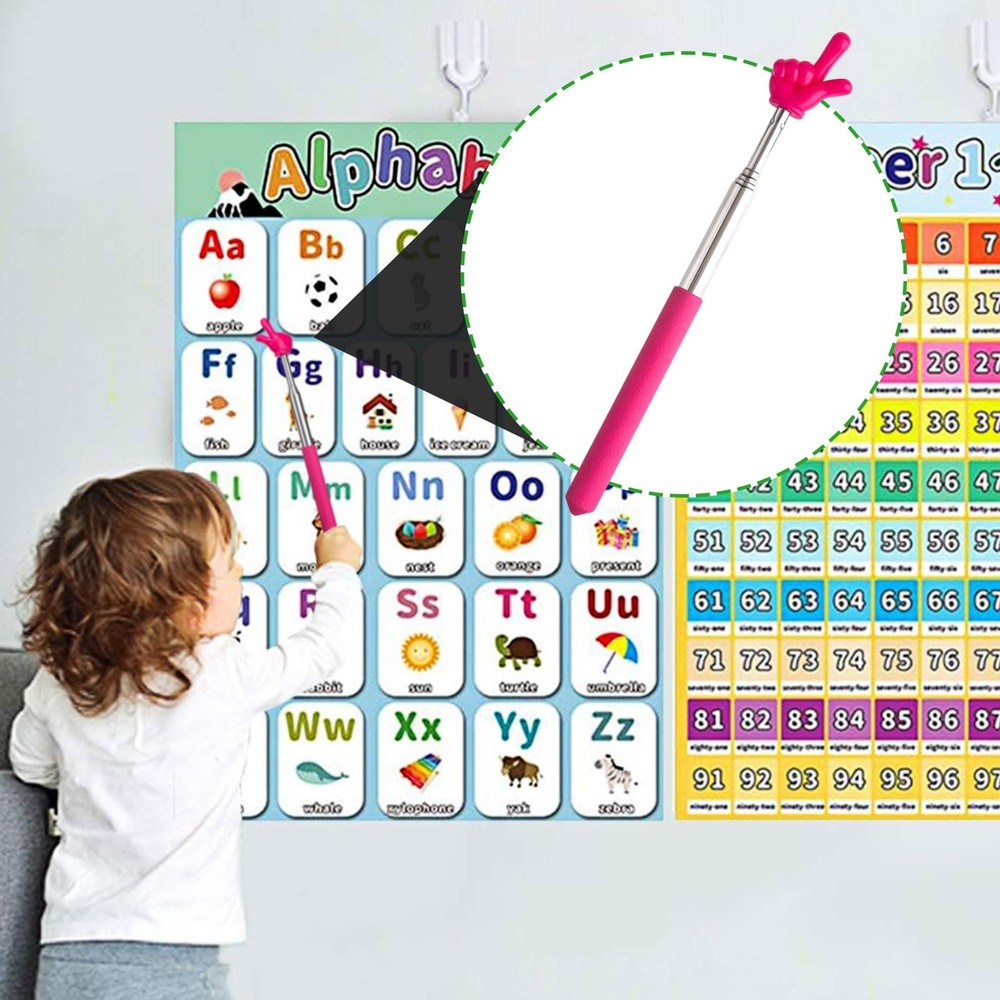 5 Pack Extendable Pointer Stick for Classroom School Kindergarten Elemtary