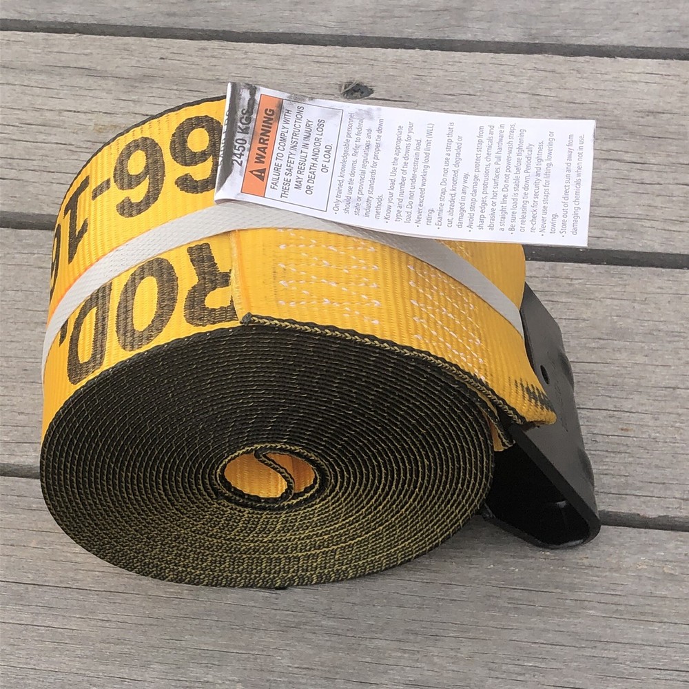 KINEDYNE WINCH STRAP WITH FLAT HOOK 4"X30FT