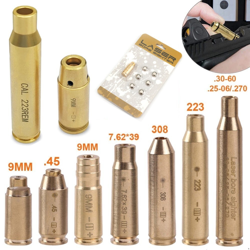 Laser Bore Sight Sighter BoreSighter Red Dot Laser Cartridge Battery Included US