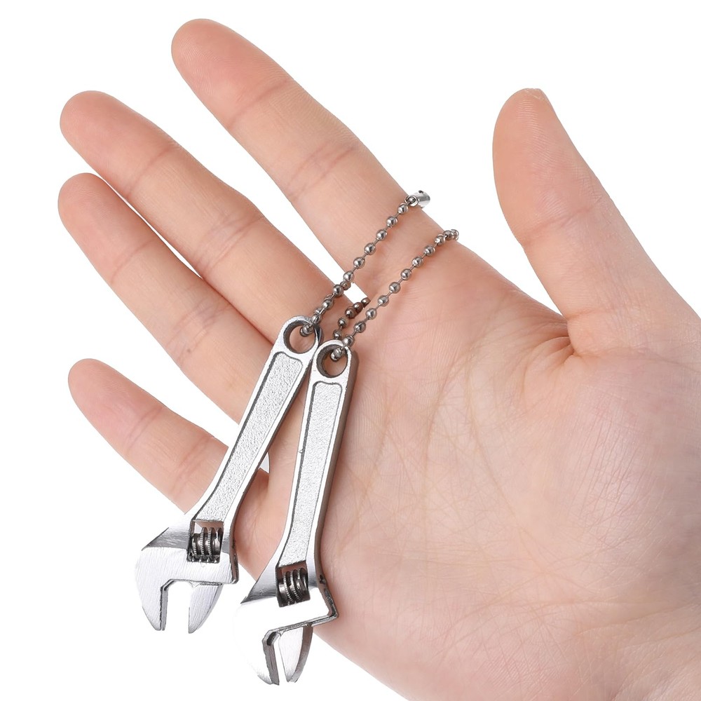 2 Pcs 2.5'' Adjustable Spanner Mini Nut Wrench, Tiny Wrench Small CrescentWrench