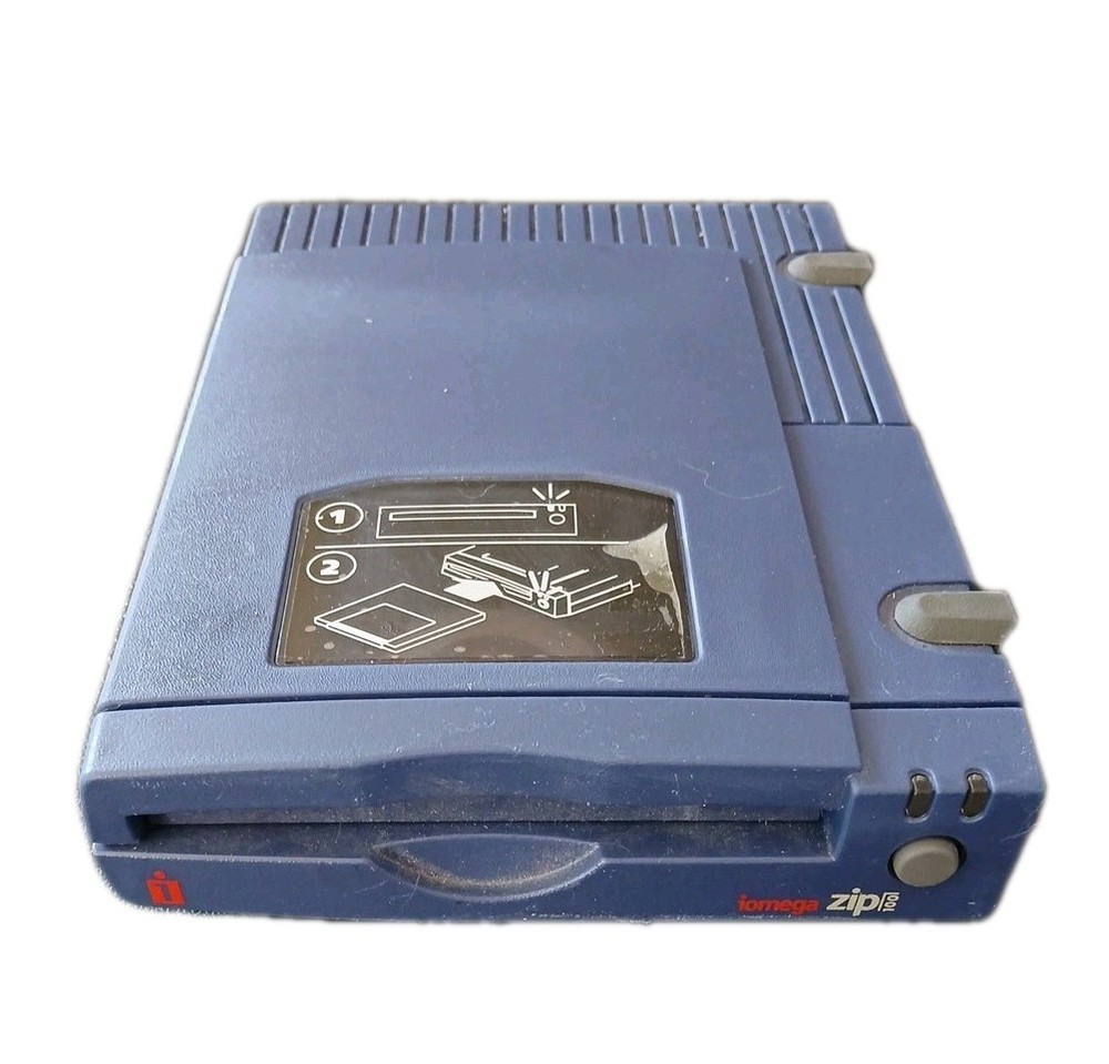 Iomega - 100MB External PC Zip Drive - Blue
