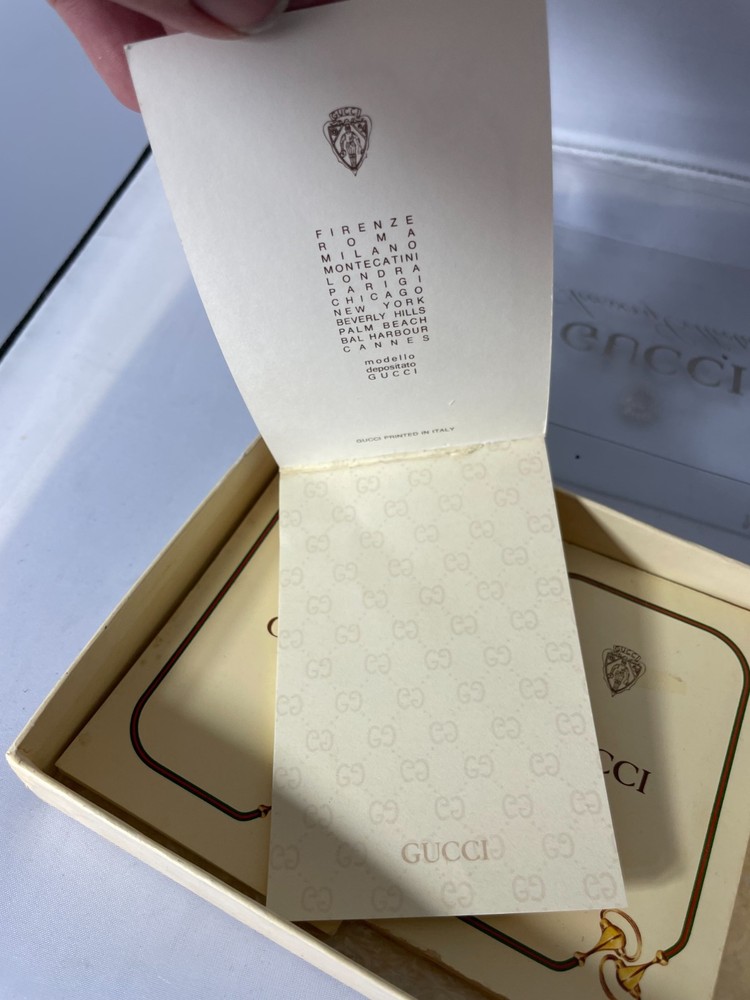 Vintage Gucci Notepad / Address Book Refill Unused