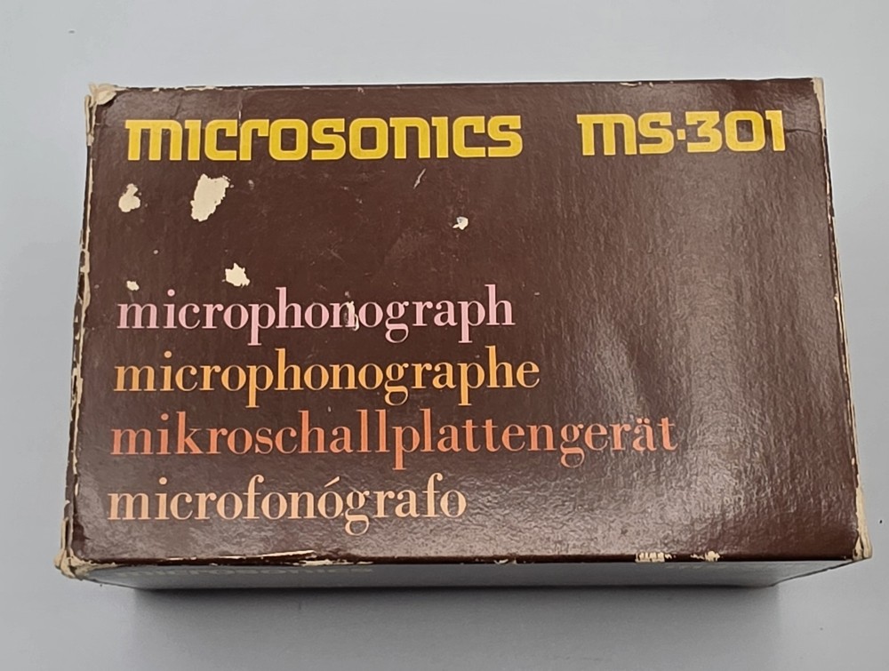 Microsonics MS-301 Mini Player Vintage Microphonograph NOS
