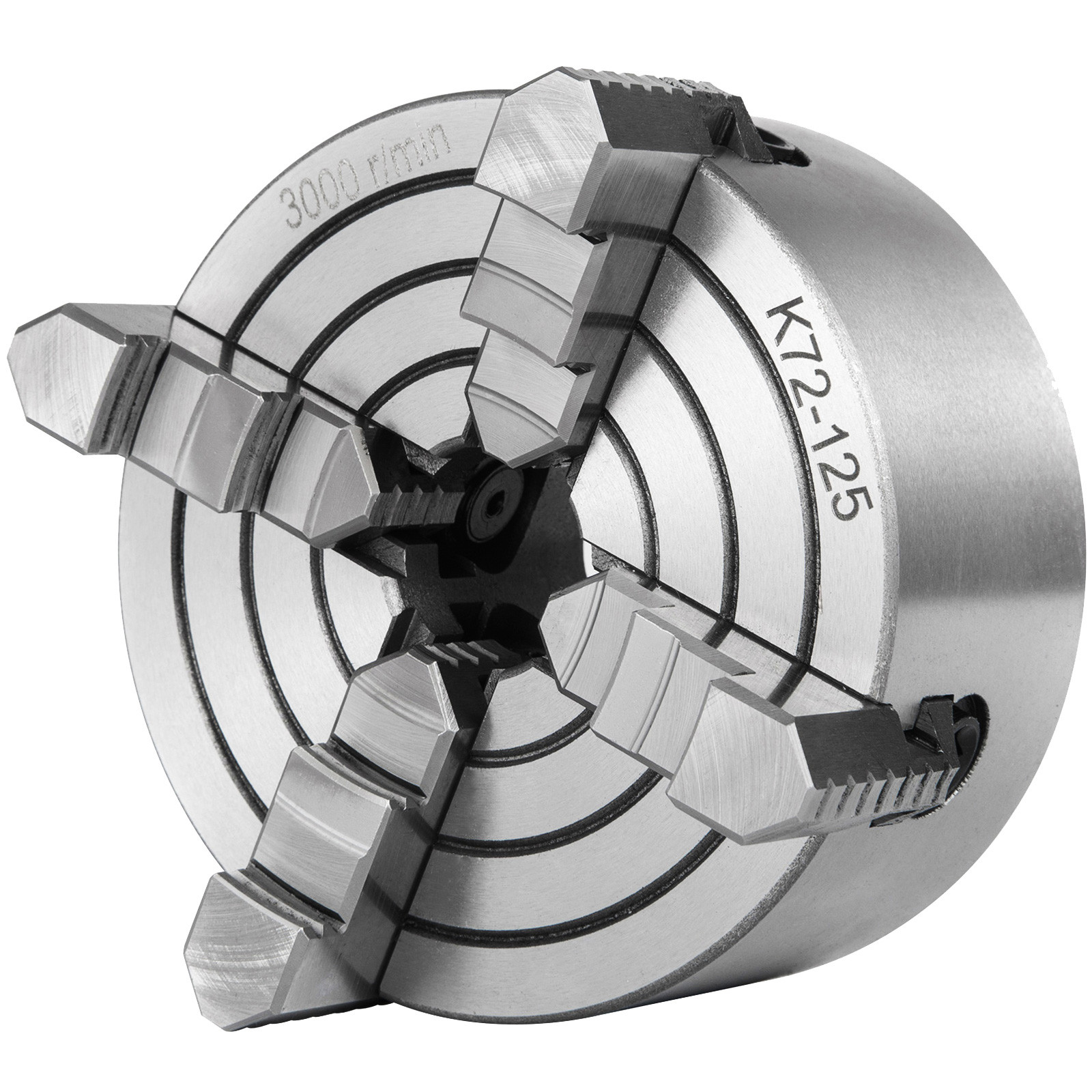 Lathe Chuck K72-125 5" 4 Jaw Independent Milling Machine Cast Iron Internal Jaw