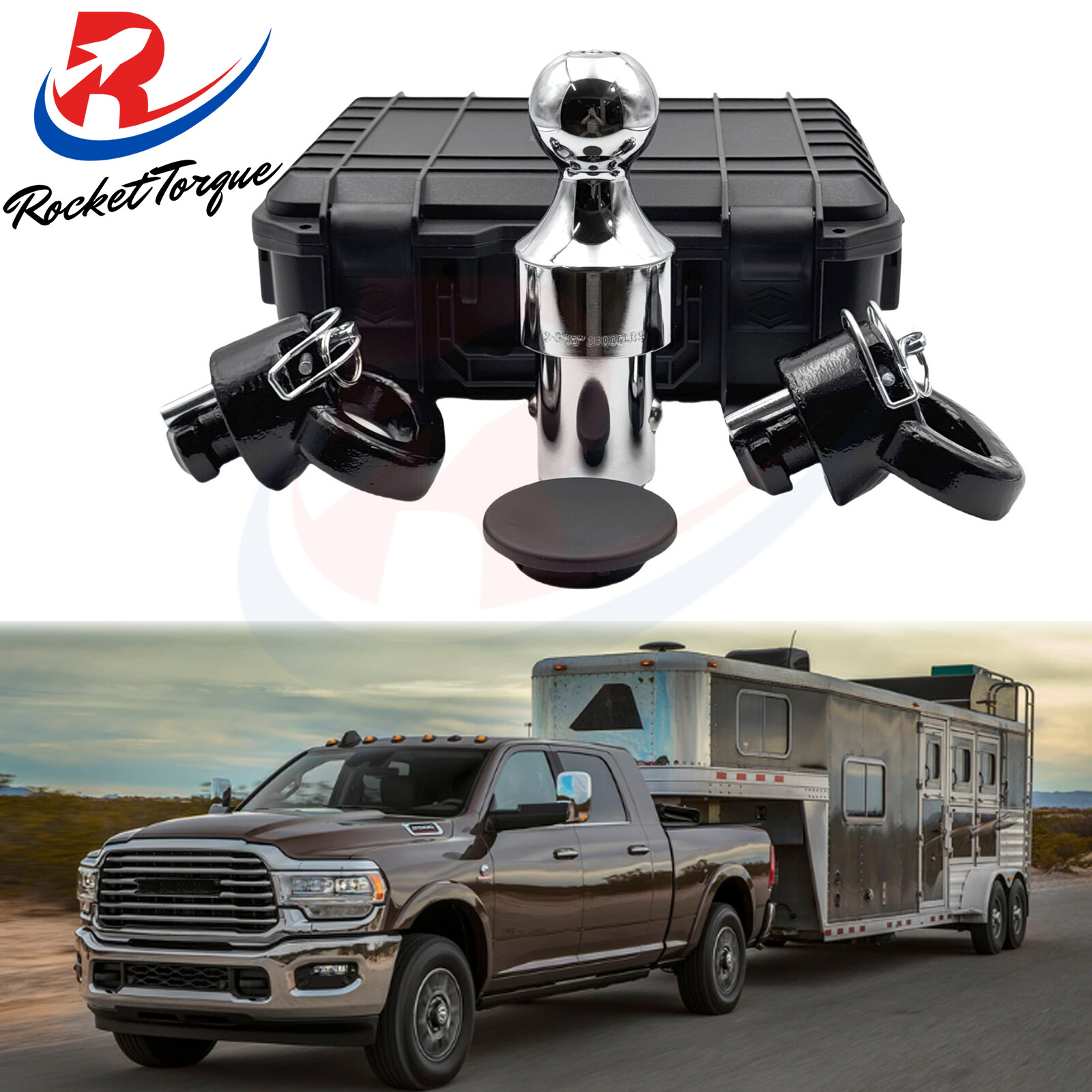 NEW OEM Puck System 2-5/16" Ball Gooseneck Kit for Ram 2500 3500 38000 lb 60638