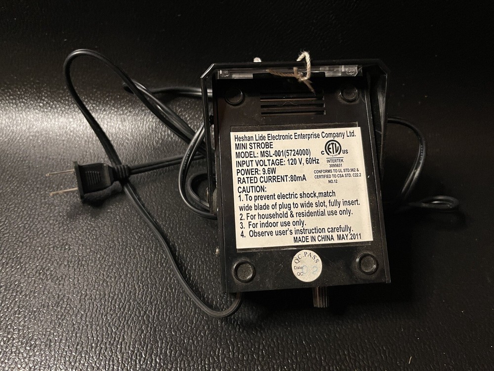 Heshan Lide MSL-001 Mini Strobe Lights Variable Speed/Duration Flash Fun Party