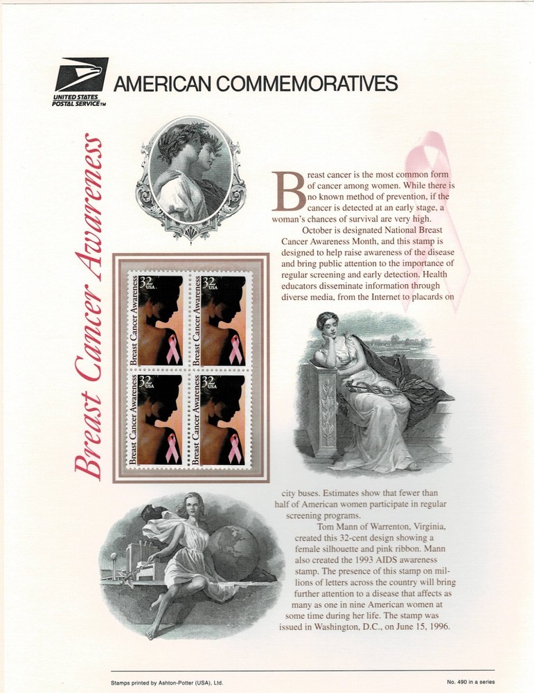 USPS Commemorative Stamp Panels USPS 1996