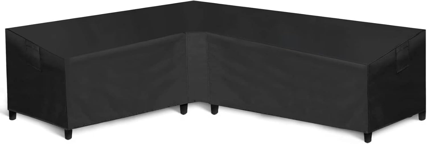 Patio L Shaped Sectional Sofa Cover Waterproof Heavy Duty Outdoor Sectional