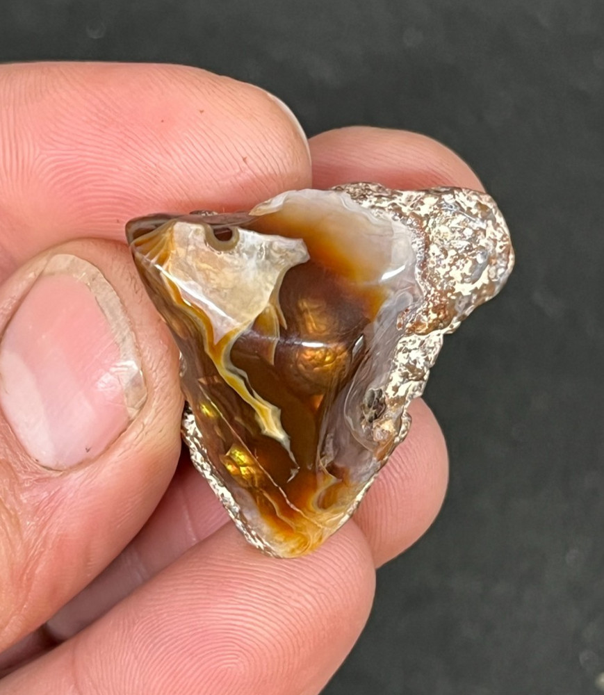 Fire Agate Polished Display