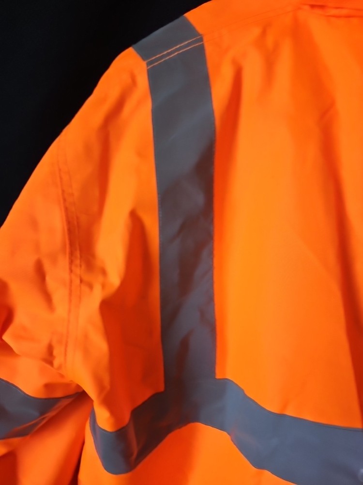Tuff Guard Class 3 High Visibility Water Resistant Reflective Neon Work Jacket