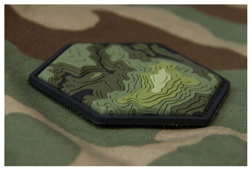 Morale Patch Milspec Monkey MSM Topo Map 1 V1 / Topographic Map - FOREST - NEW!