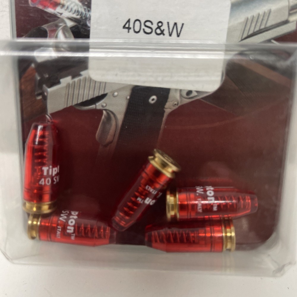 Tipton Snap Caps, Translucent Red, .40 S&W, 5-Pack 745435