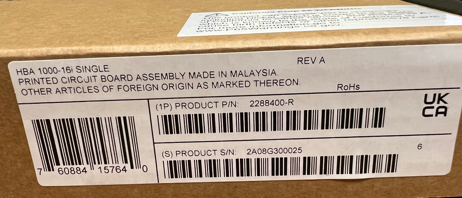 Microchip Adaptec 2288400-R HBA 1000-16i 12Gb/s 16 Port SAS/SATA (=LSI 9305-16i)