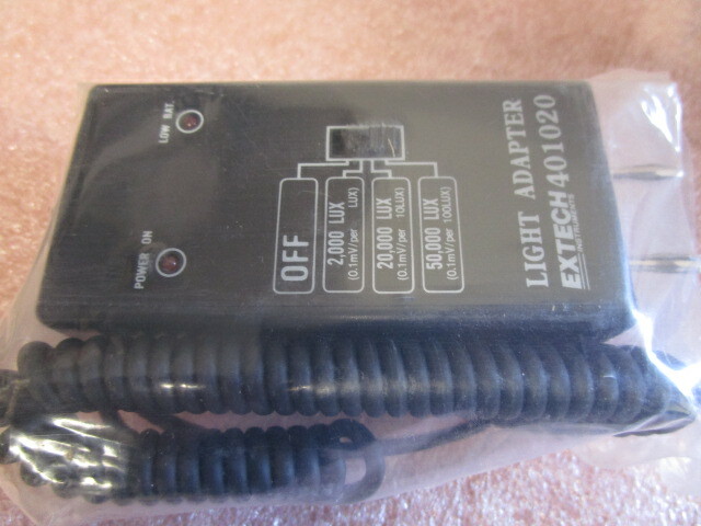 EXTECH 401020 3 RANGE LUX LIGHT ADAPTER