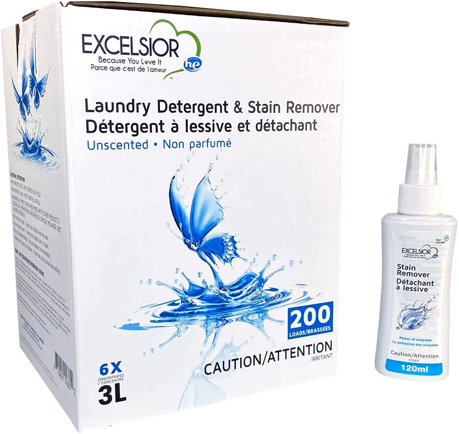 Excelsior - Laundry Detergent with Eco Bottle- Concentrated Liquid - Unscent