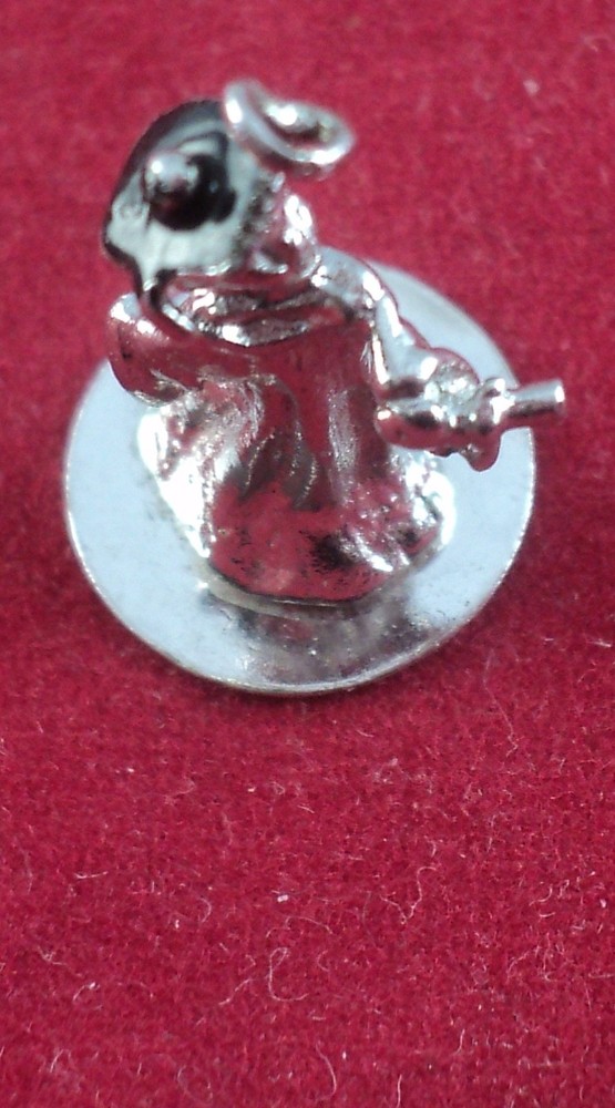 Sterling SILVER Charm 3-D SCHOOL GRADUATE dated 72'