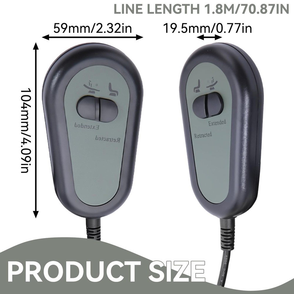2 Button 5 Pin Remote Control Hand Switch For Electric Recliner Sofa Part Kit