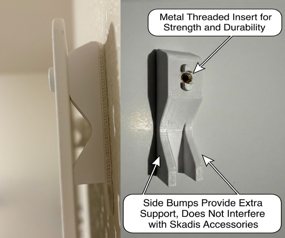 SKADIS No-Drill Wall Mount Brackets | 3M Command Strip Mount
