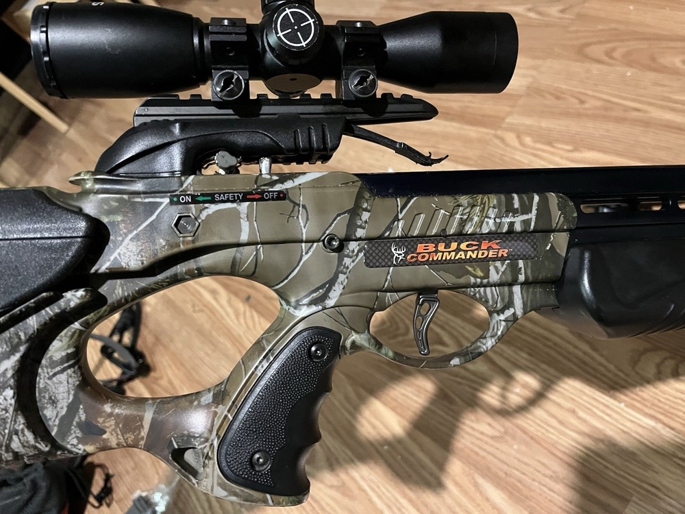 Barnett Crossbow-Buck Commander bundle with accessories.